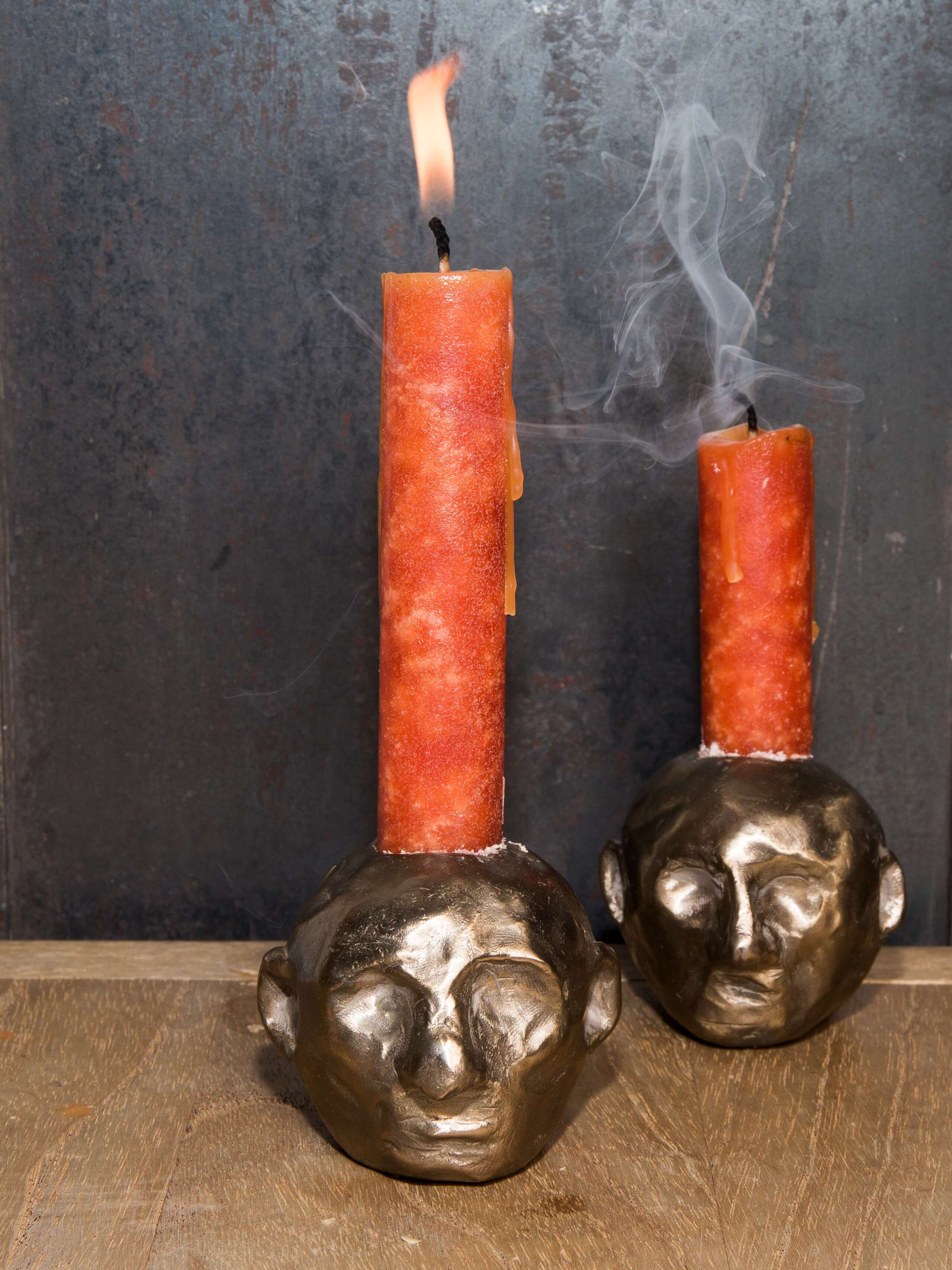 bronze candlestick 