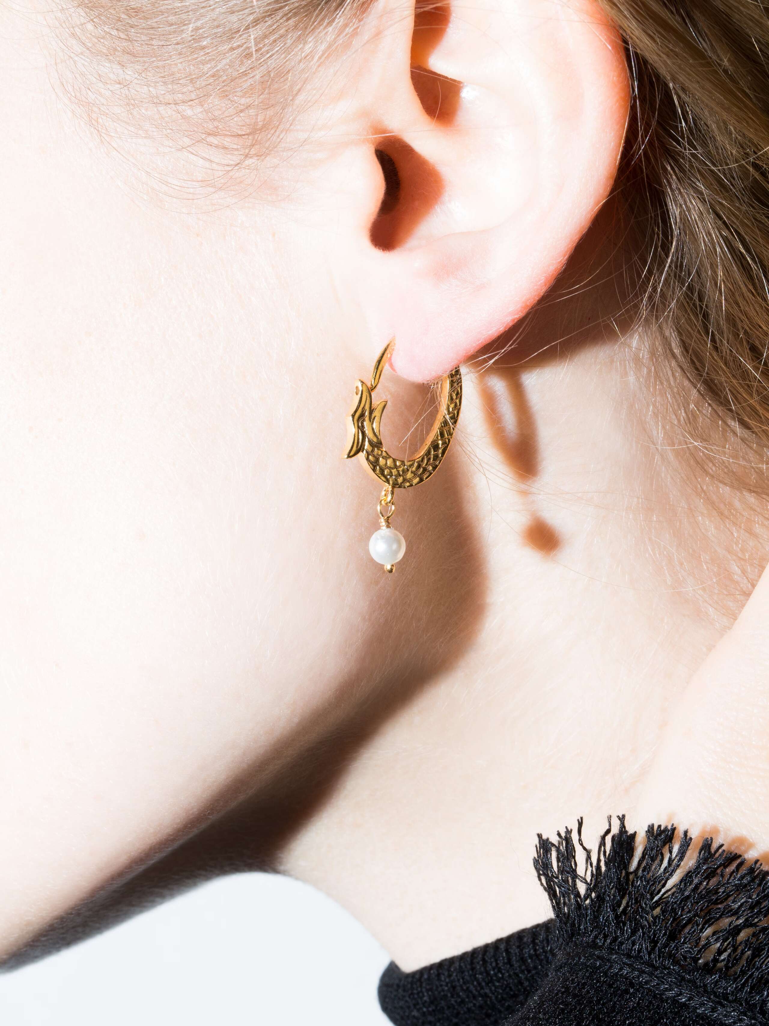 dragon pearl earrings 