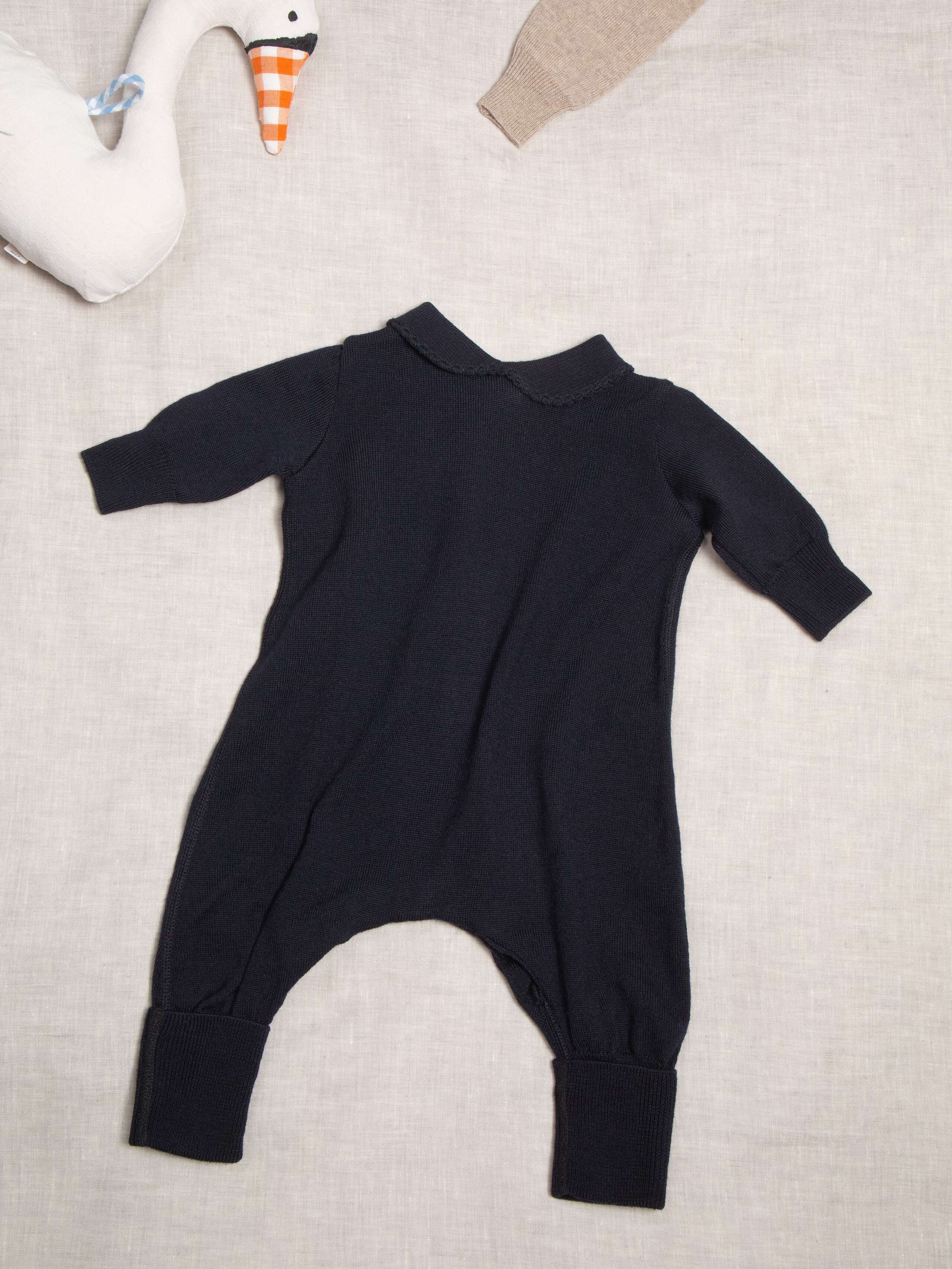 knitted baby romper