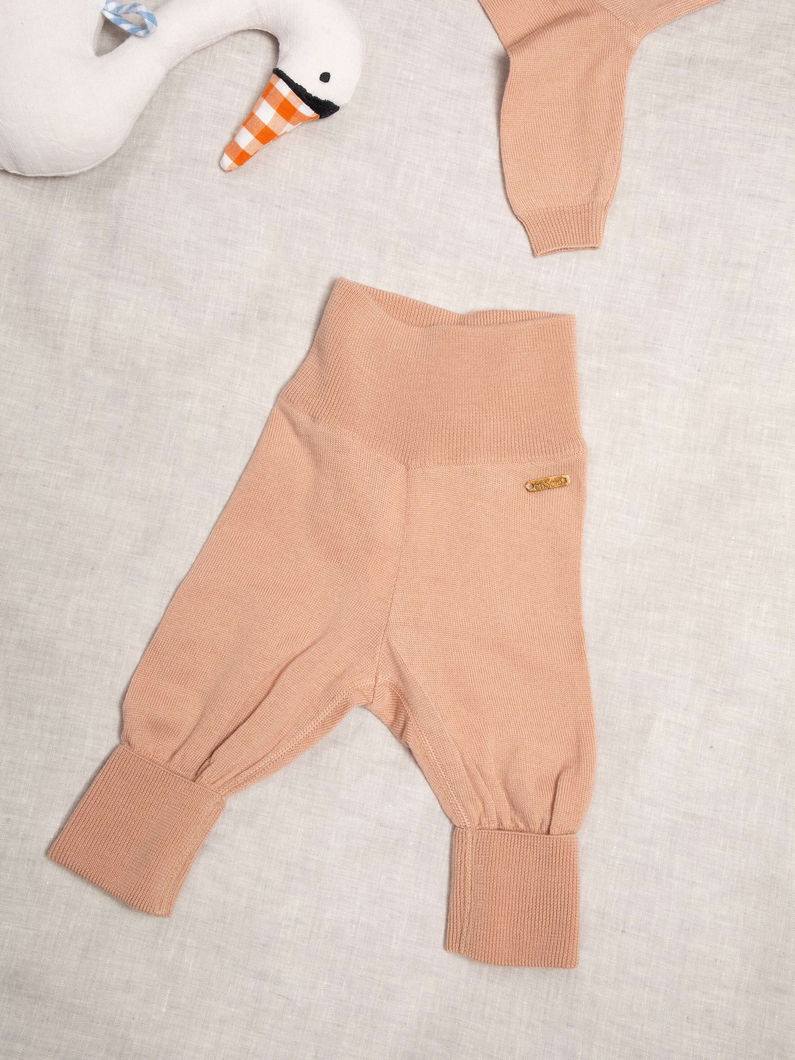 Knitted baby leggings 