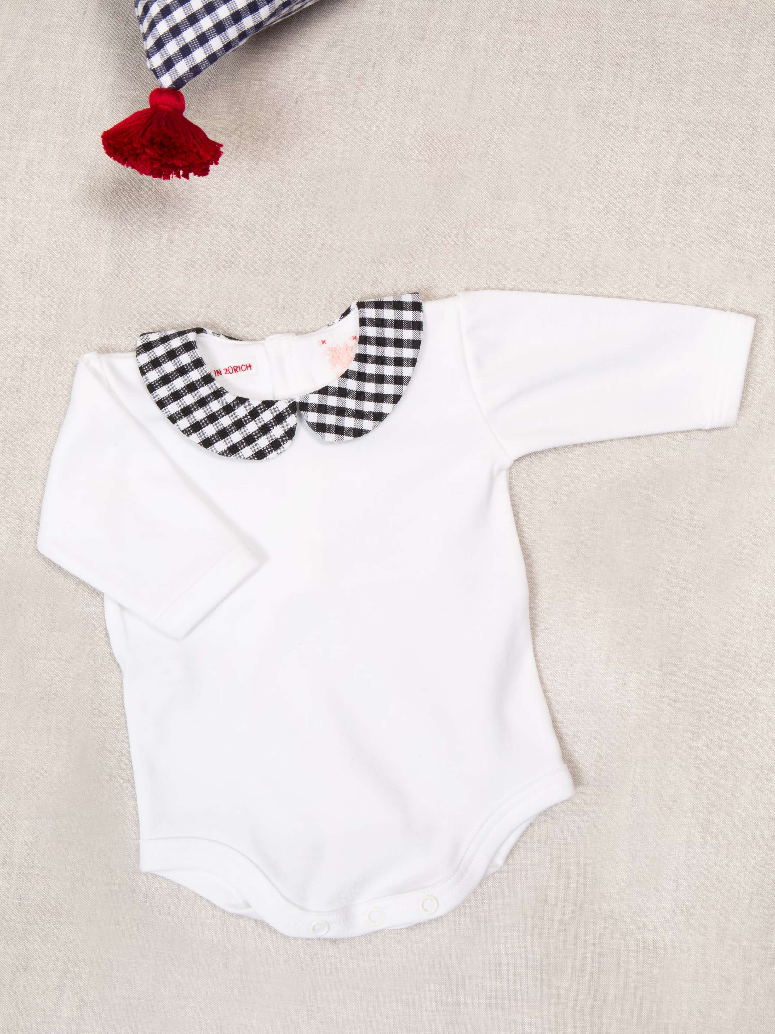 Baby body vichy collar 