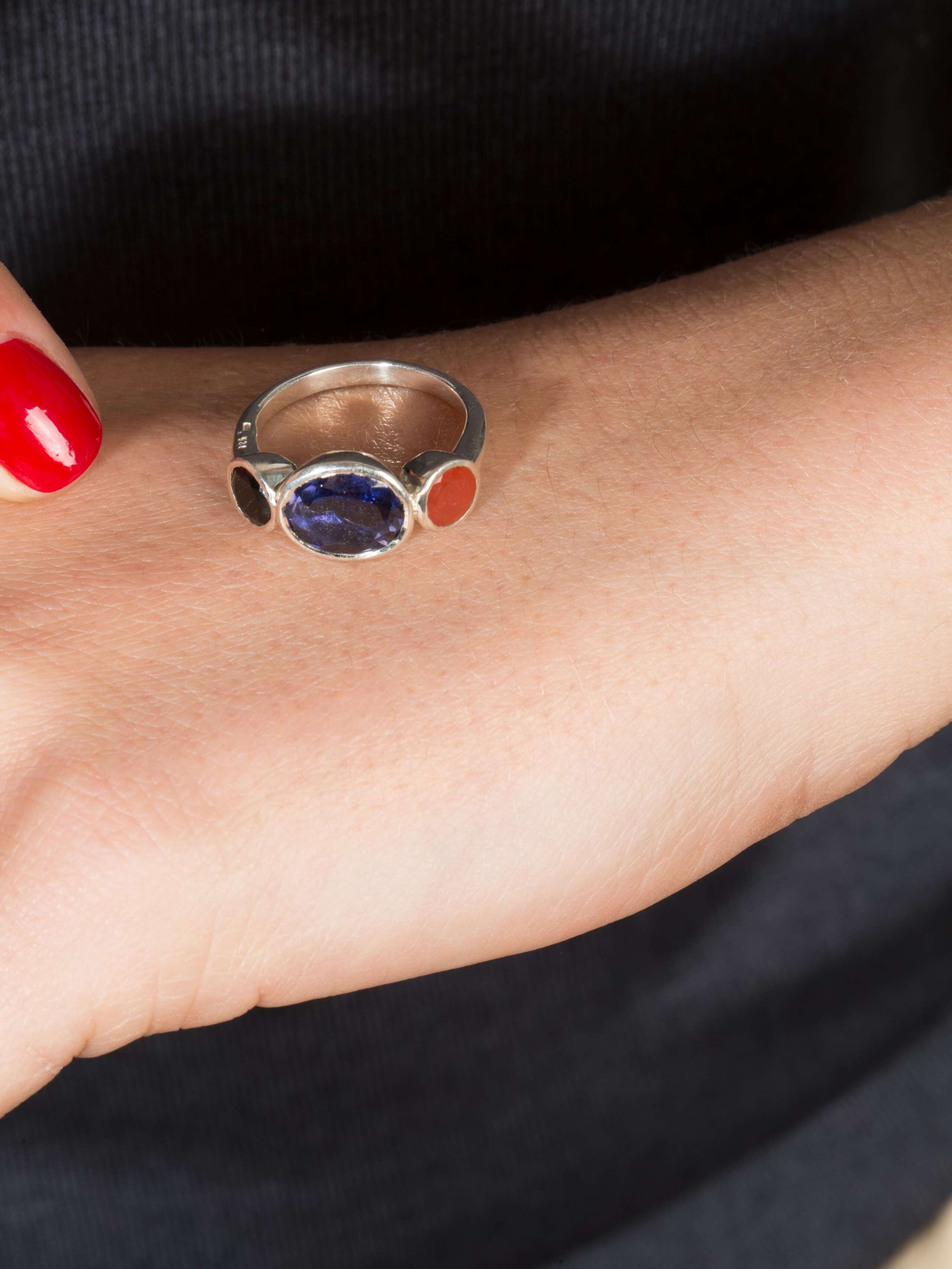 Triple stone rings