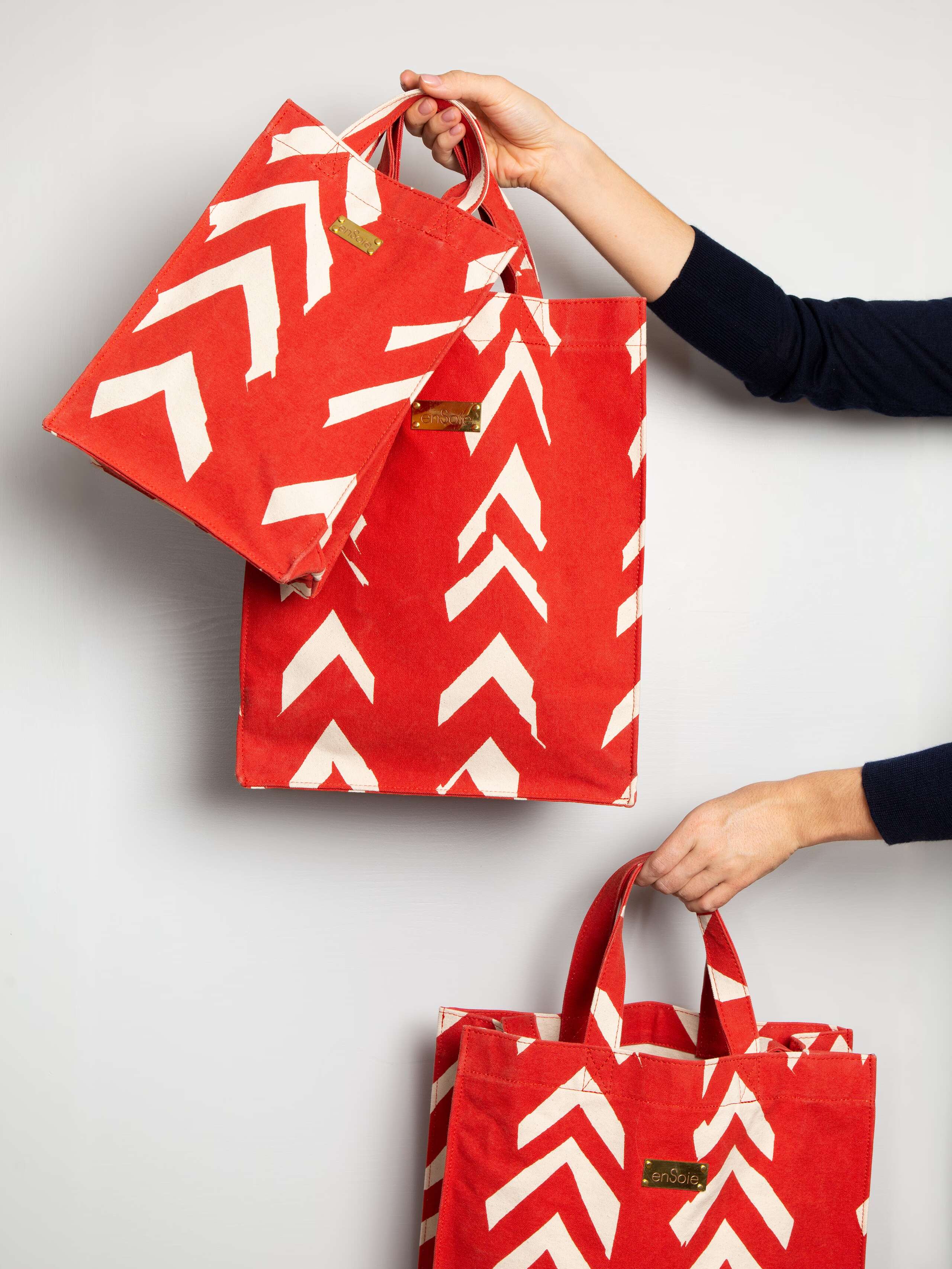 fishbone cabas bag
