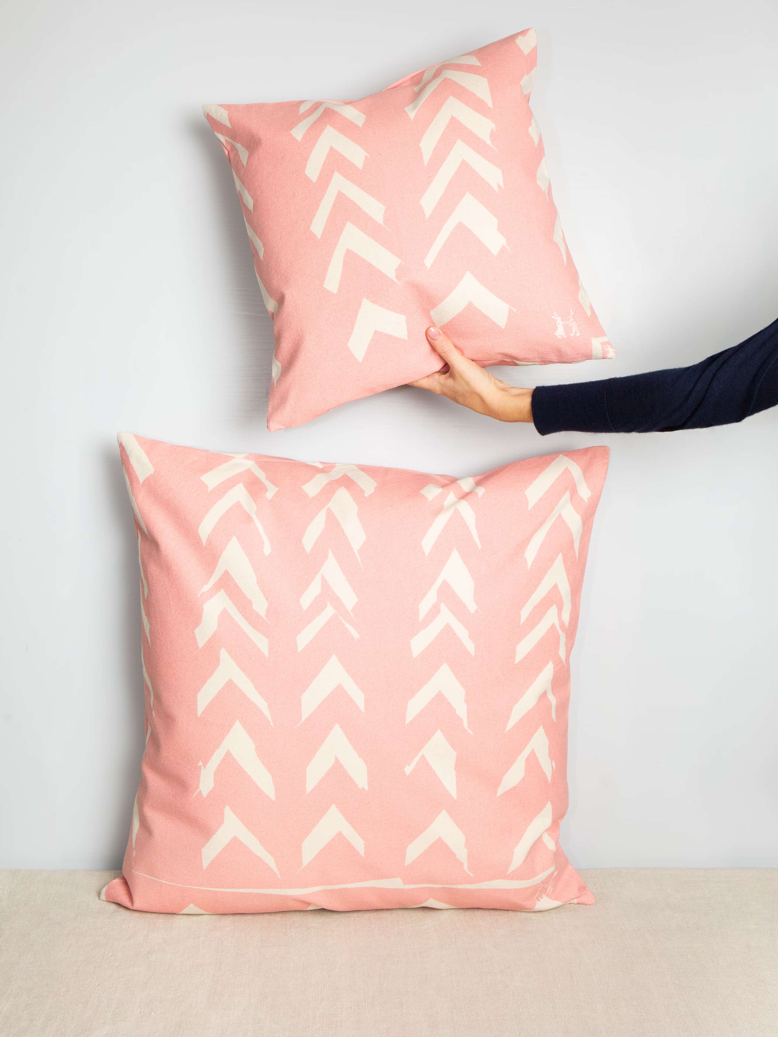 Fishbone pillow cover