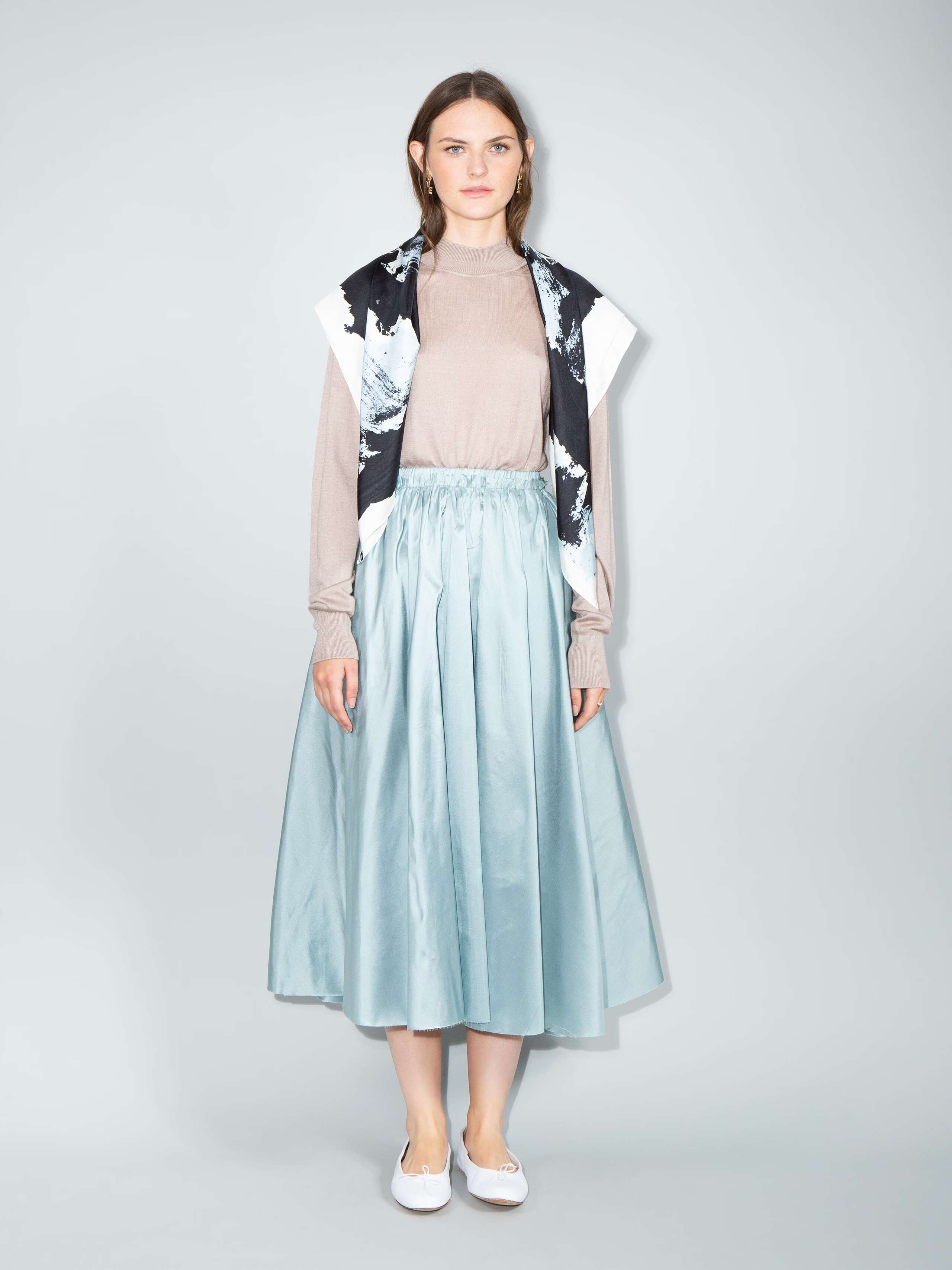 Berta silk skirt