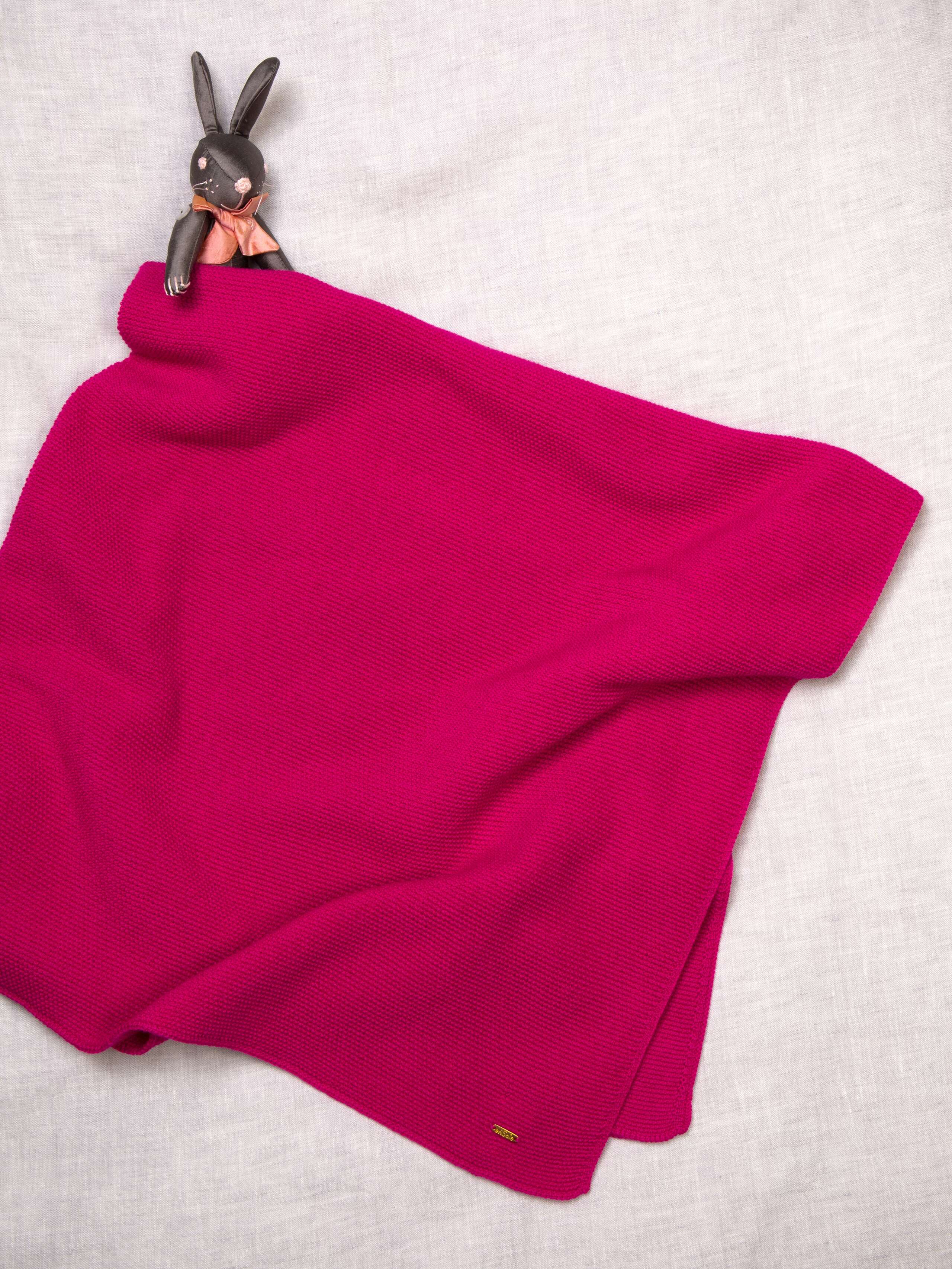 Knitted baby blanket