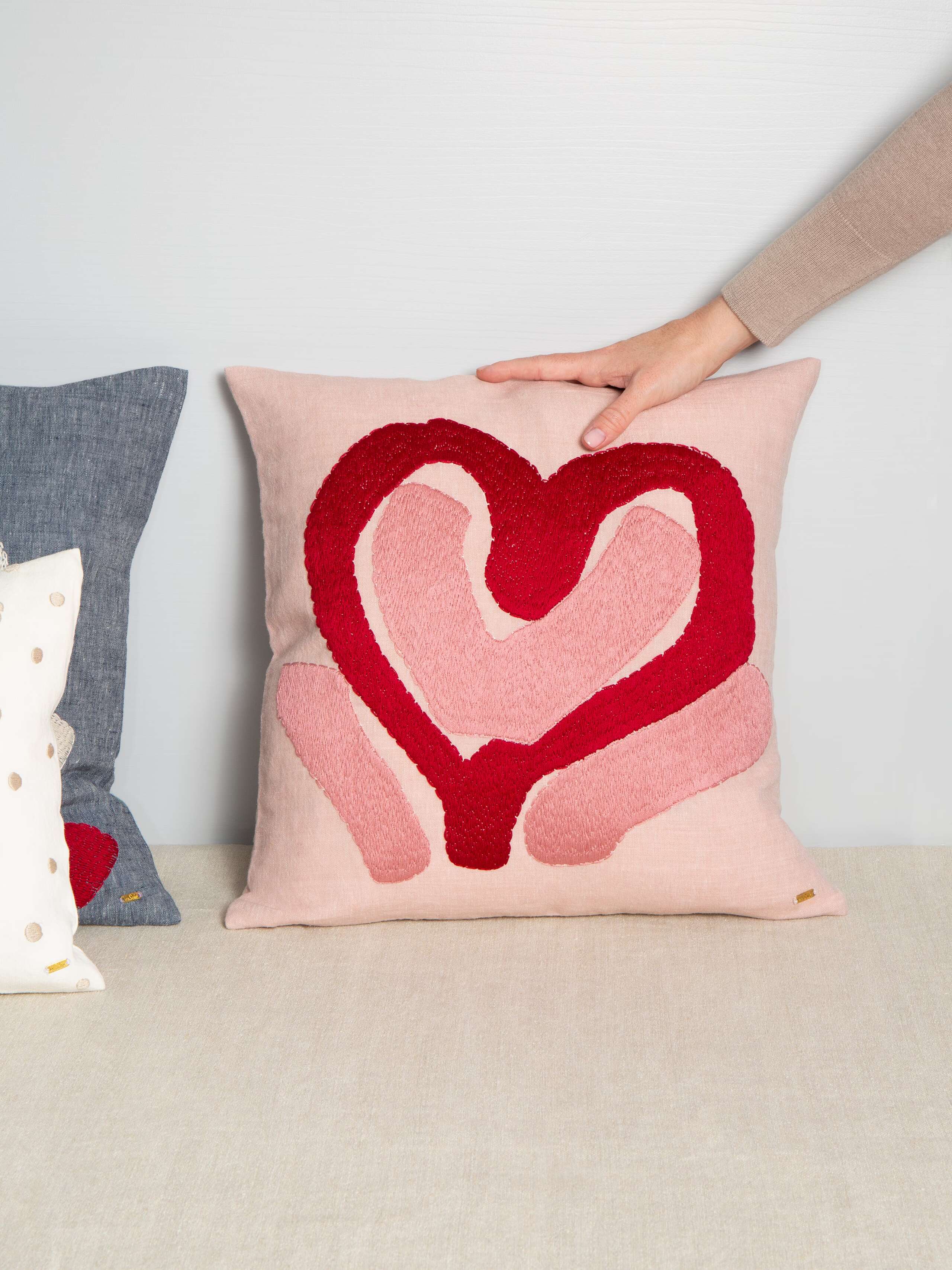 Linen Abstract pillow