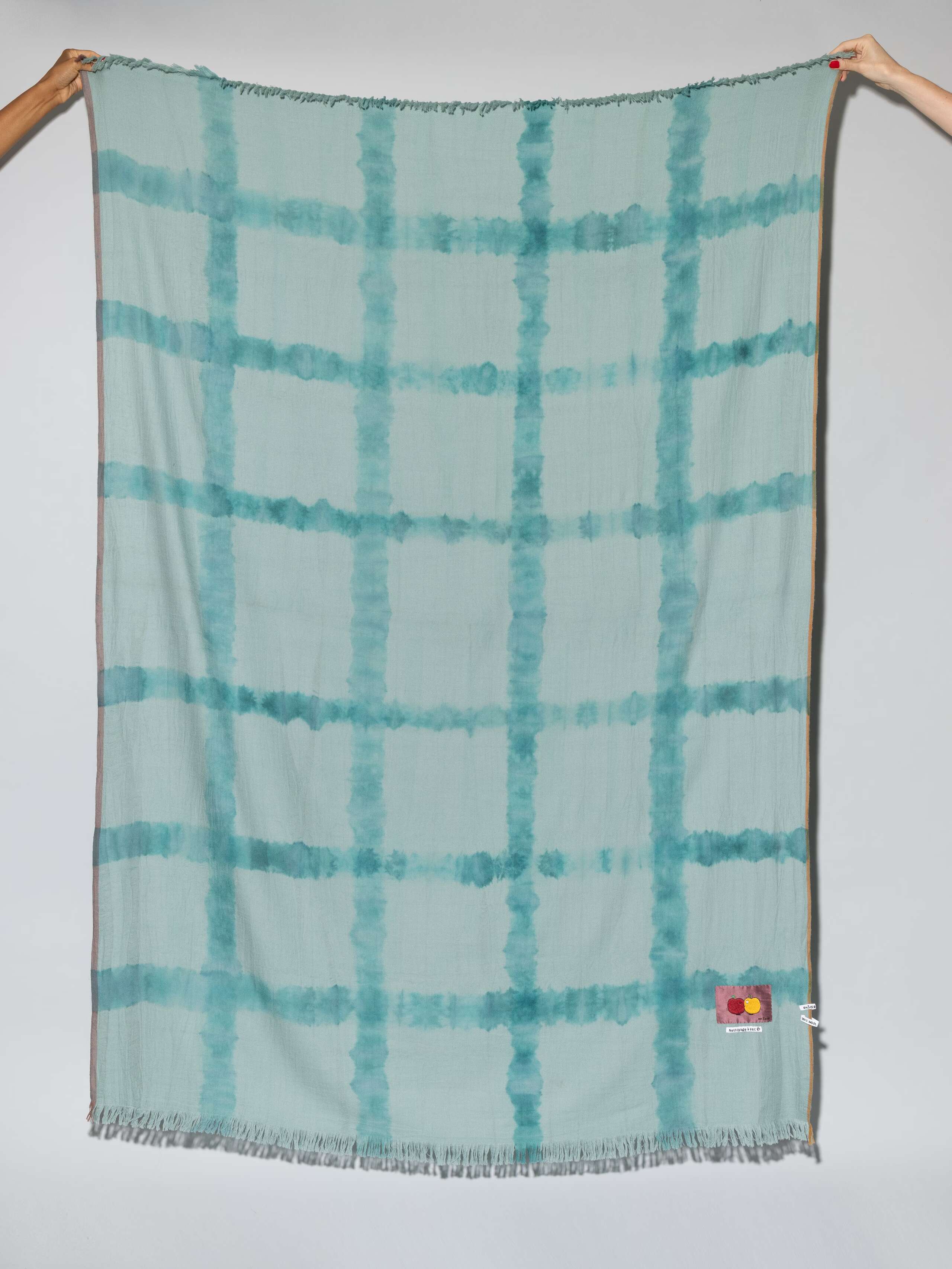 Rosemary green, tie-dye, wool
