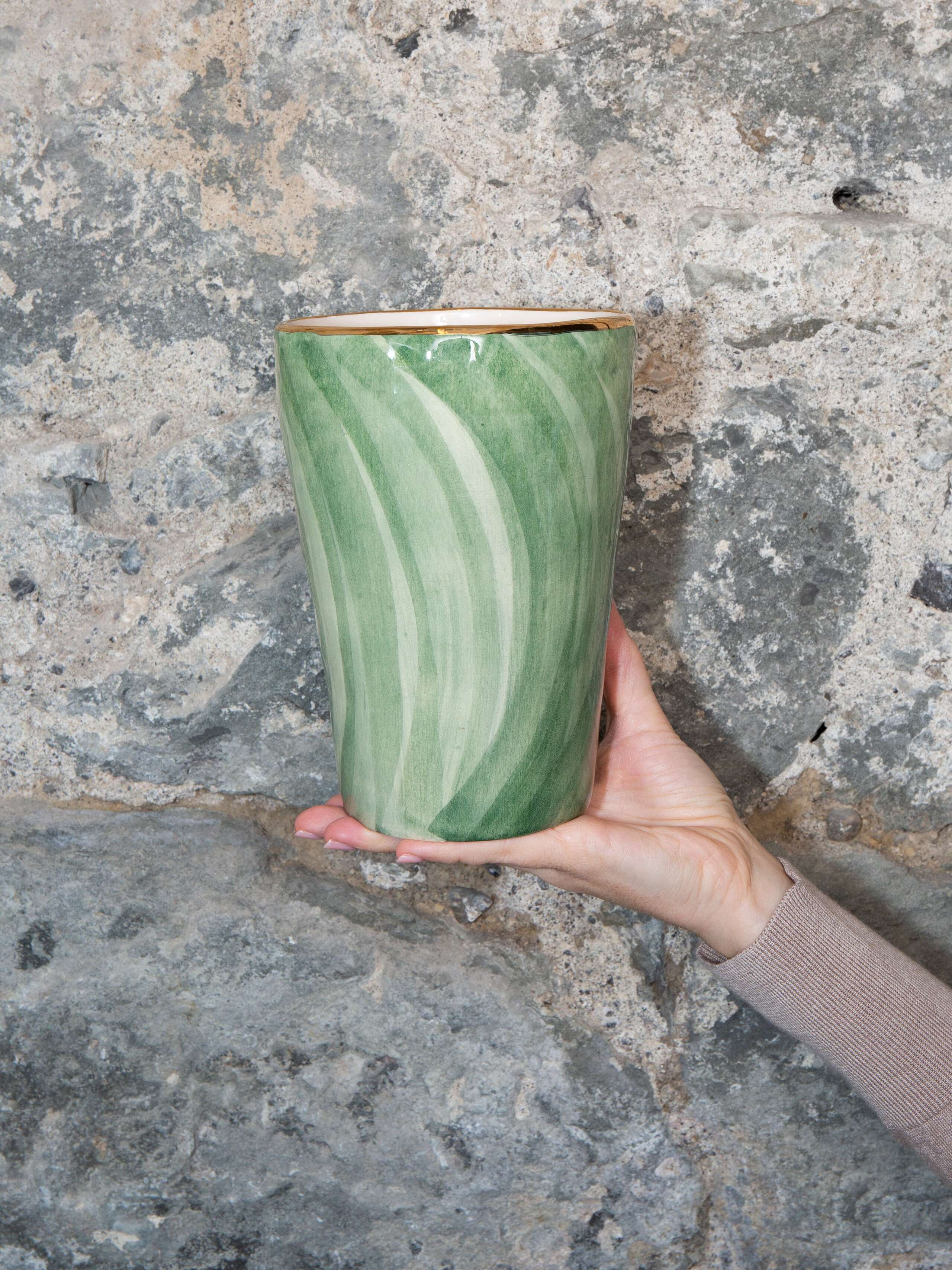 Uni vase green