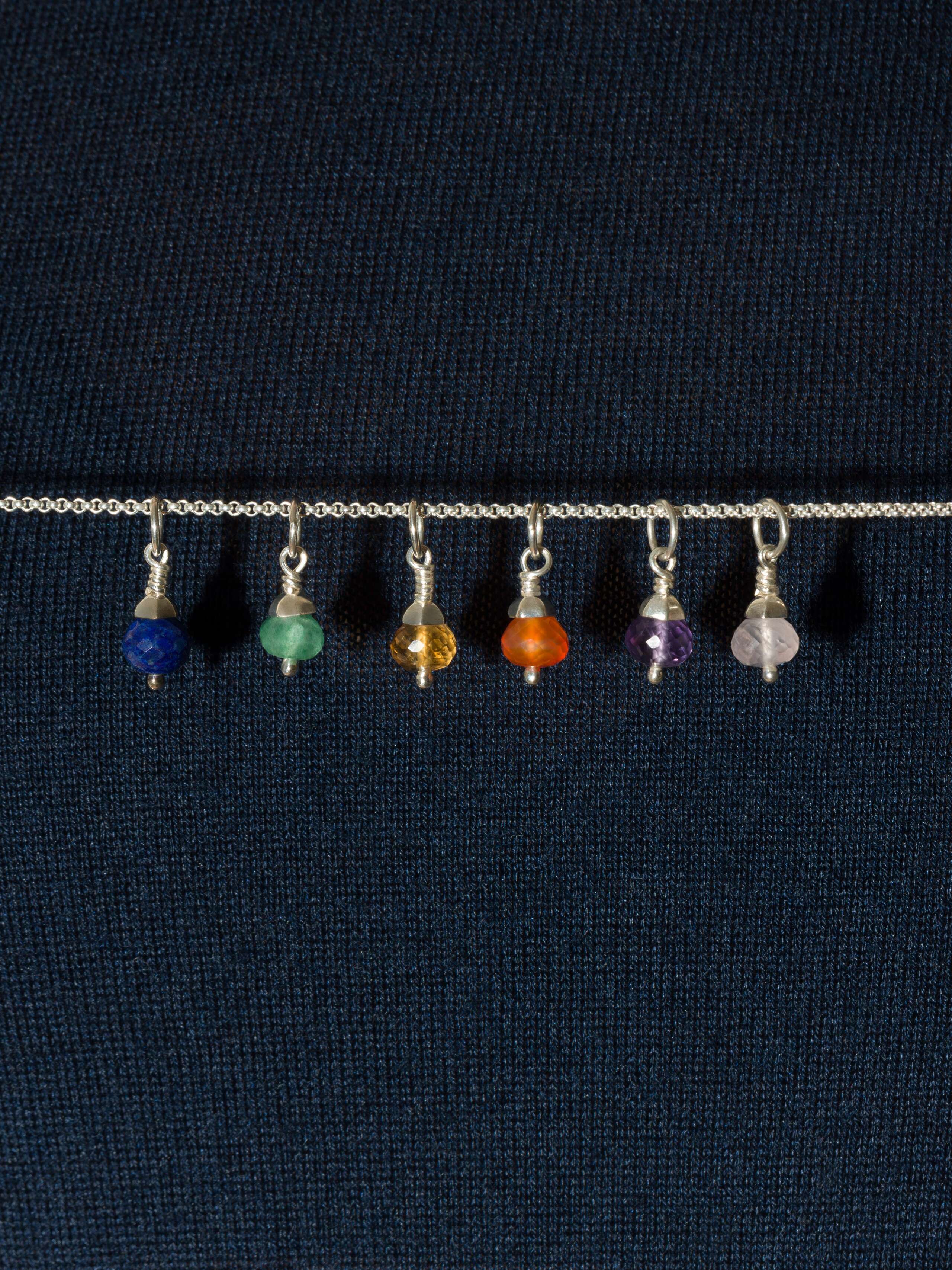 Micro stone pendants silver
