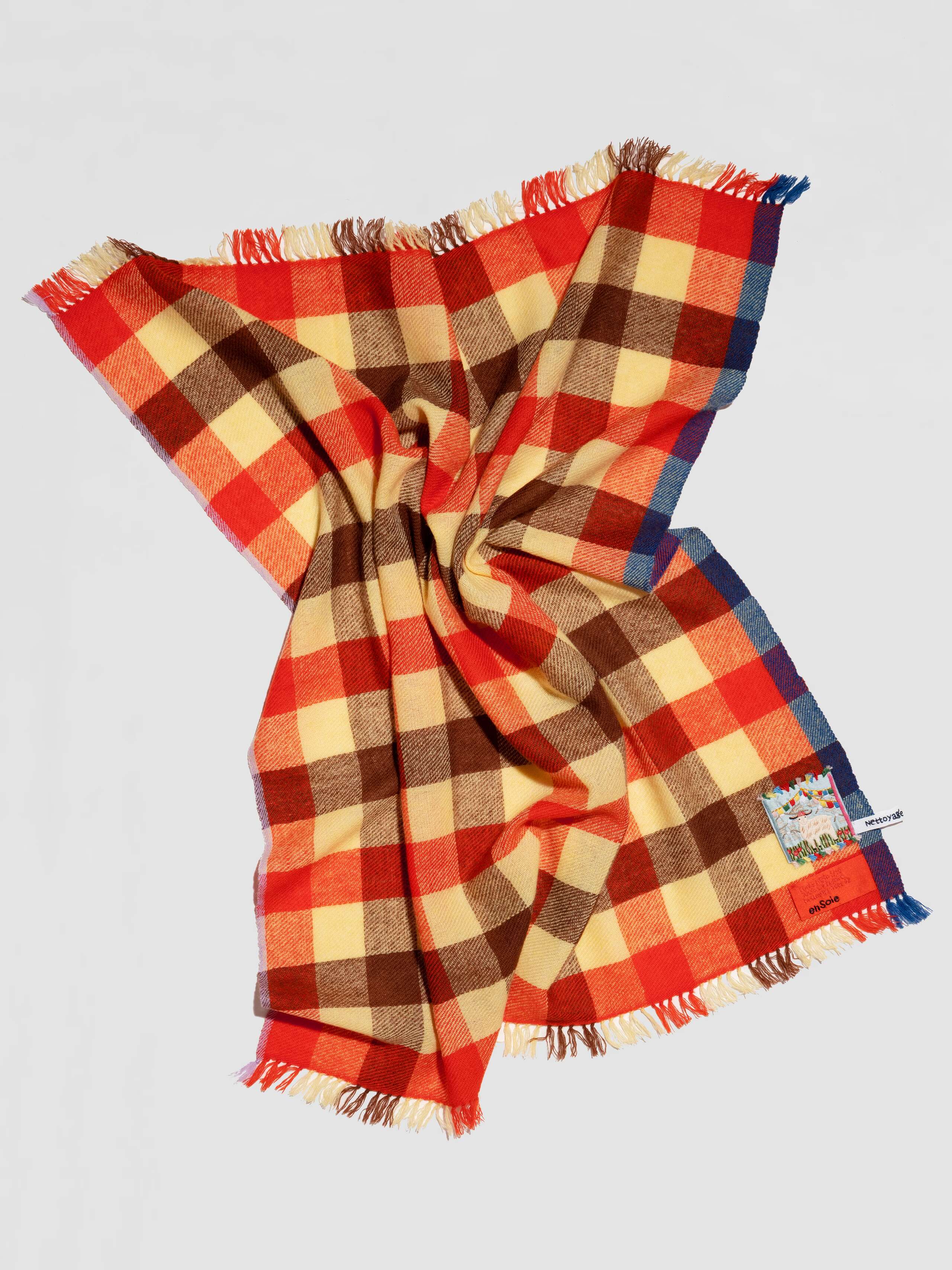 Picture of a colourful cashmere stole
