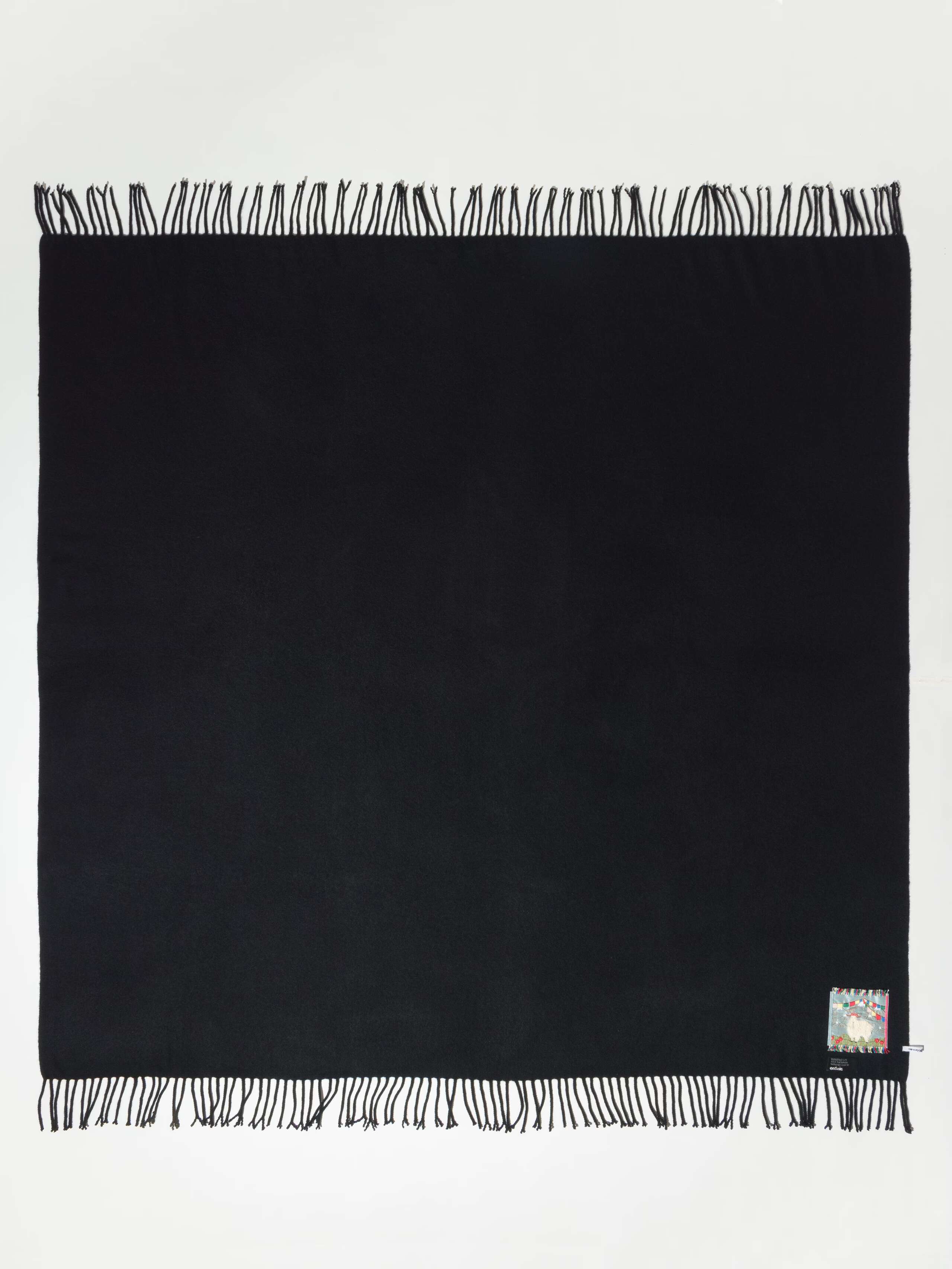 Picture of a warm black cashmere stole
