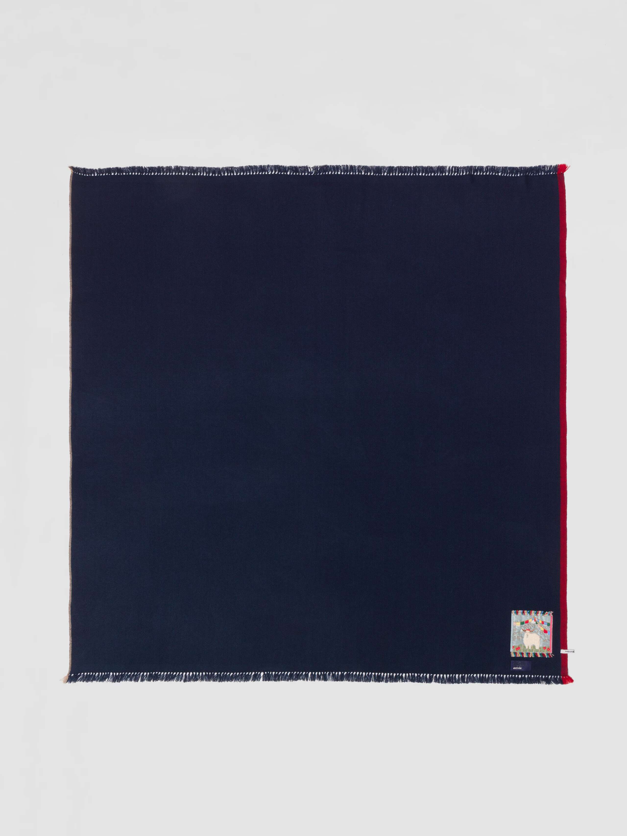 Picture of a navy blue cashmere stole