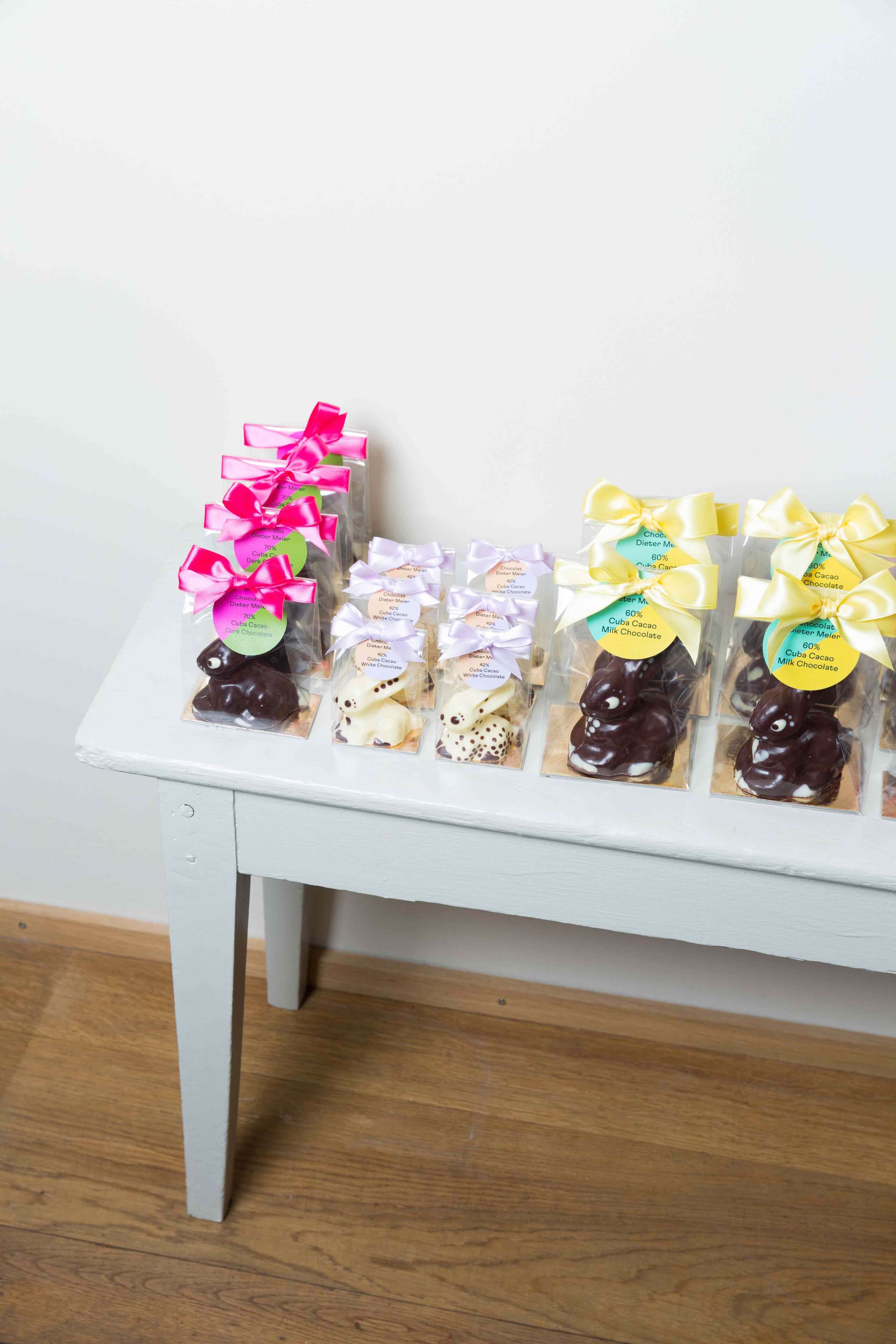 Chocolate bunnies at Oro de Cacao at Wühre 15, 8001 Zürich